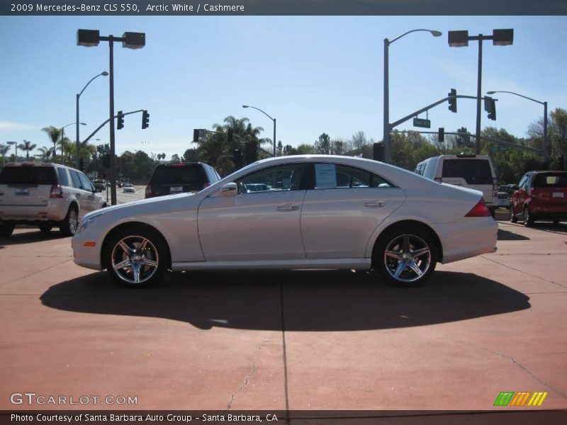 Arctic White / Cashmere 2009 Mercedes-Benz CLS 550
