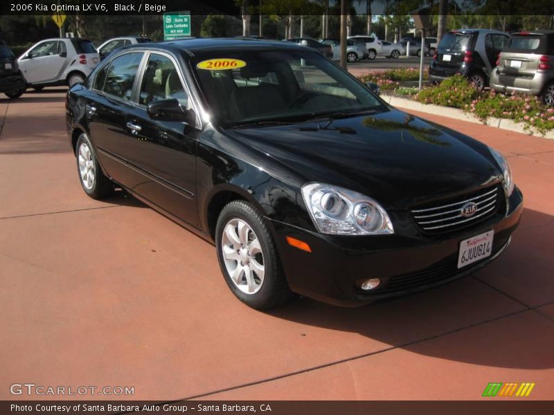 Black / Beige 2006 Kia Optima LX V6