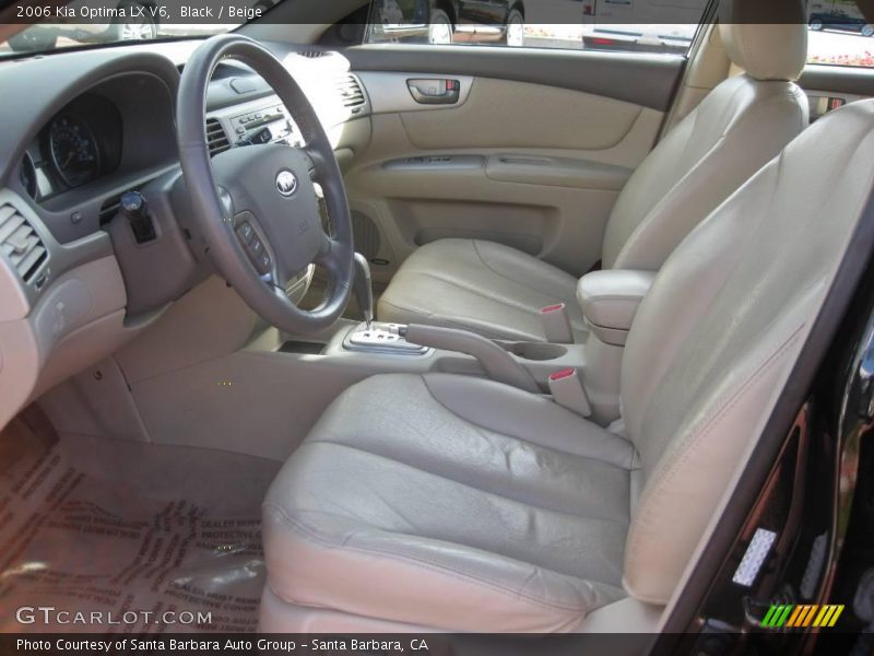 Black / Beige 2006 Kia Optima LX V6
