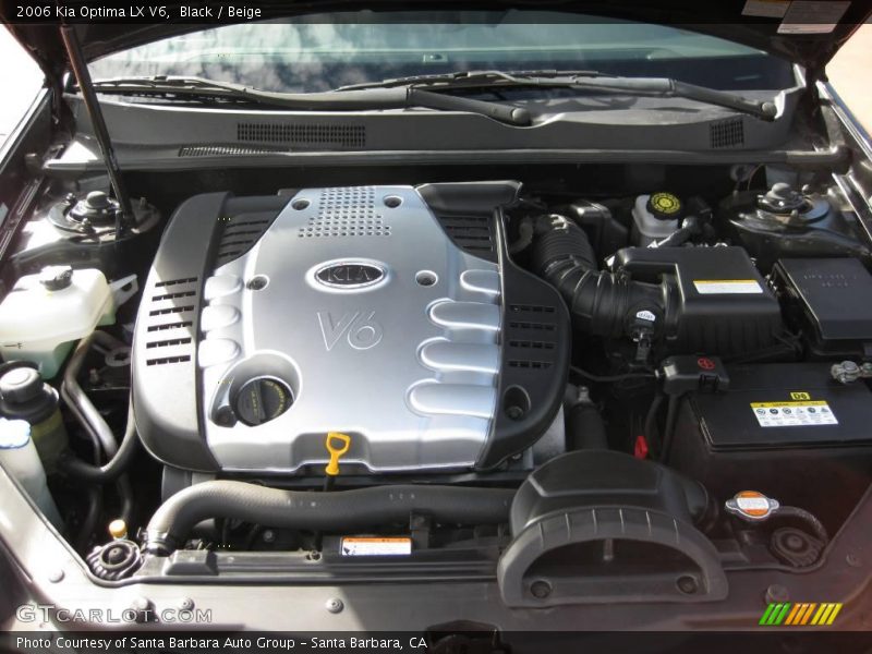 Black / Beige 2006 Kia Optima LX V6