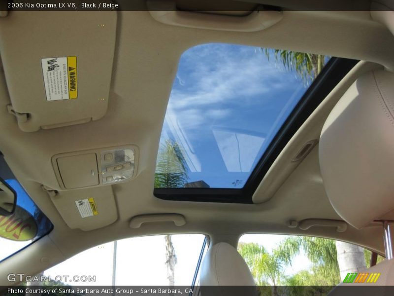 Black / Beige 2006 Kia Optima LX V6