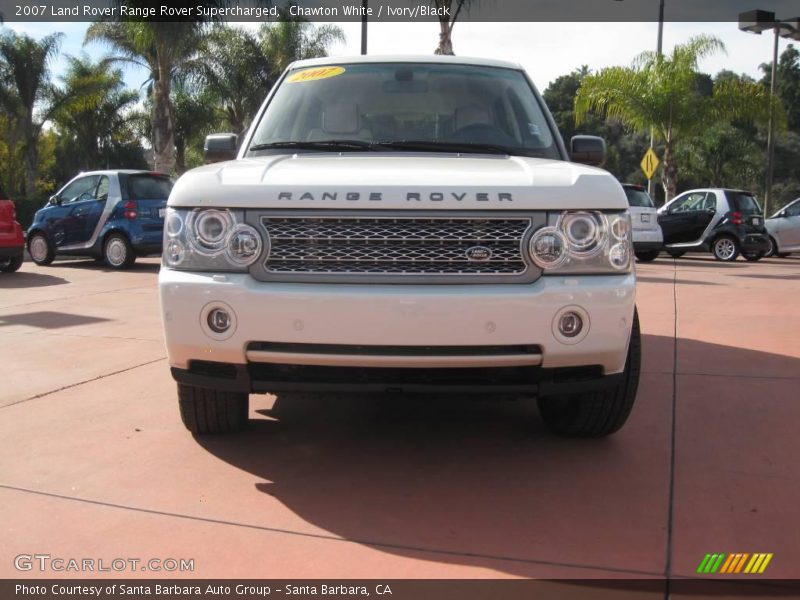 Chawton White / Ivory/Black 2007 Land Rover Range Rover Supercharged