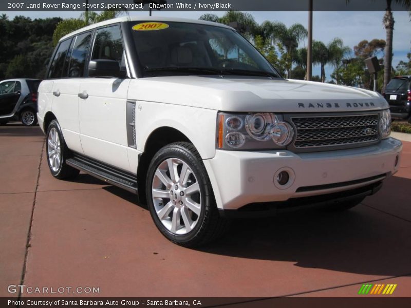 Chawton White / Ivory/Black 2007 Land Rover Range Rover Supercharged