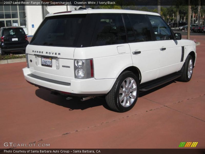 Chawton White / Ivory/Black 2007 Land Rover Range Rover Supercharged