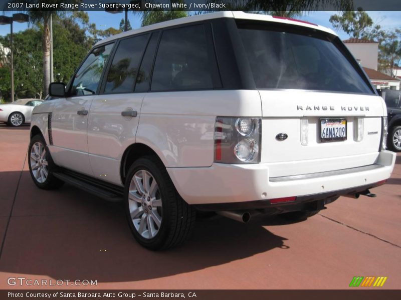 Chawton White / Ivory/Black 2007 Land Rover Range Rover Supercharged