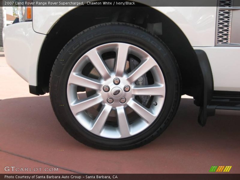 Chawton White / Ivory/Black 2007 Land Rover Range Rover Supercharged