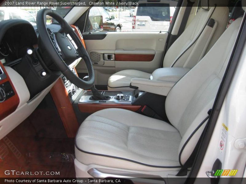 Chawton White / Ivory/Black 2007 Land Rover Range Rover Supercharged