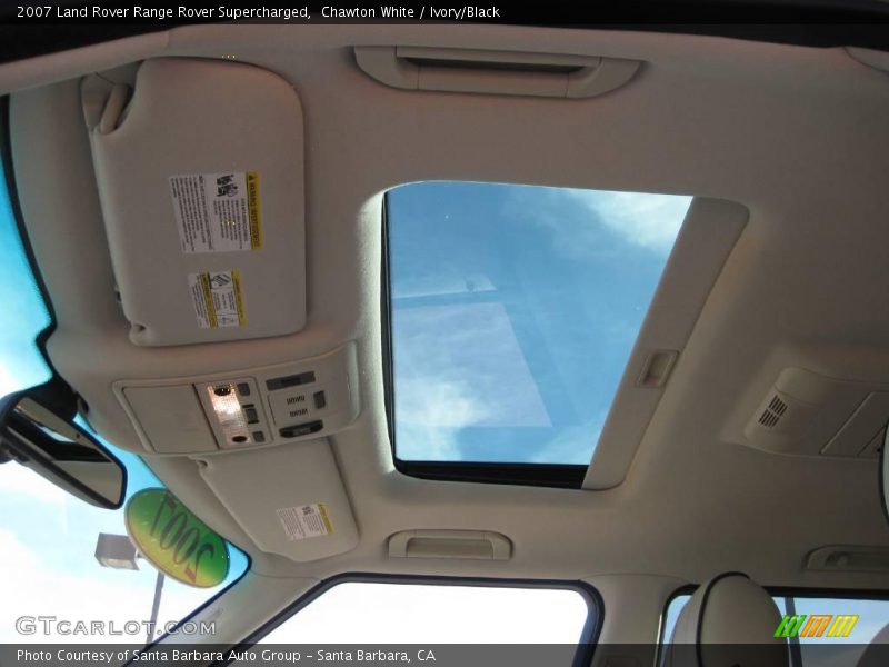 Chawton White / Ivory/Black 2007 Land Rover Range Rover Supercharged