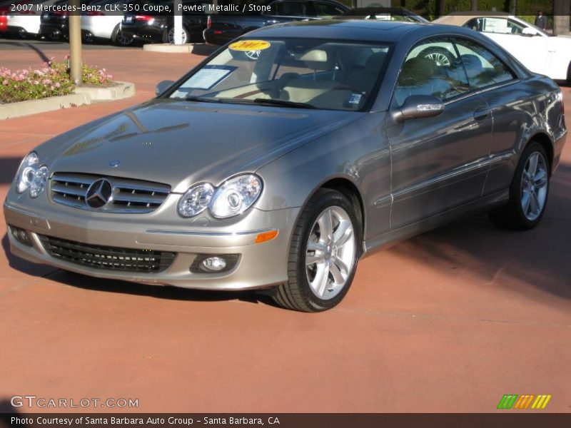 Pewter Metallic / Stone 2007 Mercedes-Benz CLK 350 Coupe