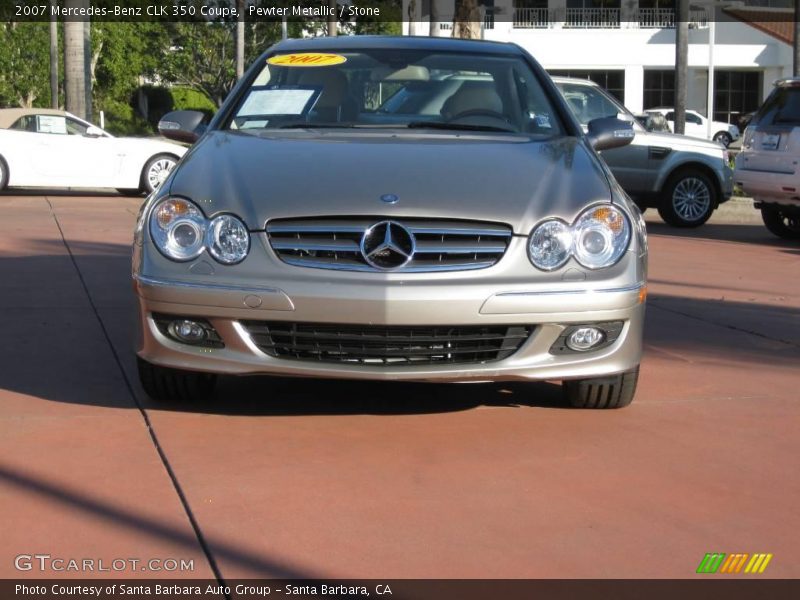 Pewter Metallic / Stone 2007 Mercedes-Benz CLK 350 Coupe