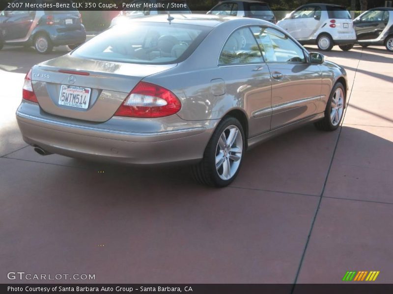 Pewter Metallic / Stone 2007 Mercedes-Benz CLK 350 Coupe