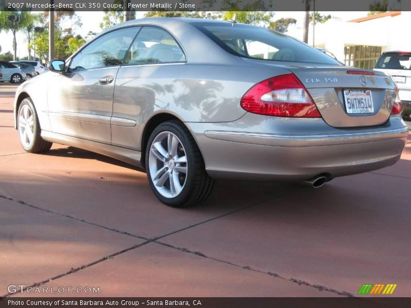 Pewter Metallic / Stone 2007 Mercedes-Benz CLK 350 Coupe