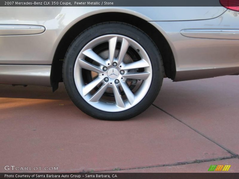 Pewter Metallic / Stone 2007 Mercedes-Benz CLK 350 Coupe