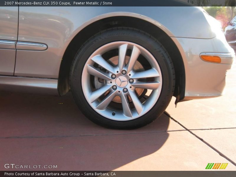 Pewter Metallic / Stone 2007 Mercedes-Benz CLK 350 Coupe