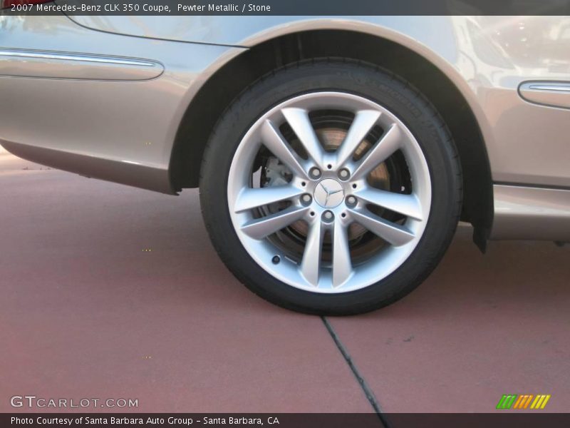 Pewter Metallic / Stone 2007 Mercedes-Benz CLK 350 Coupe