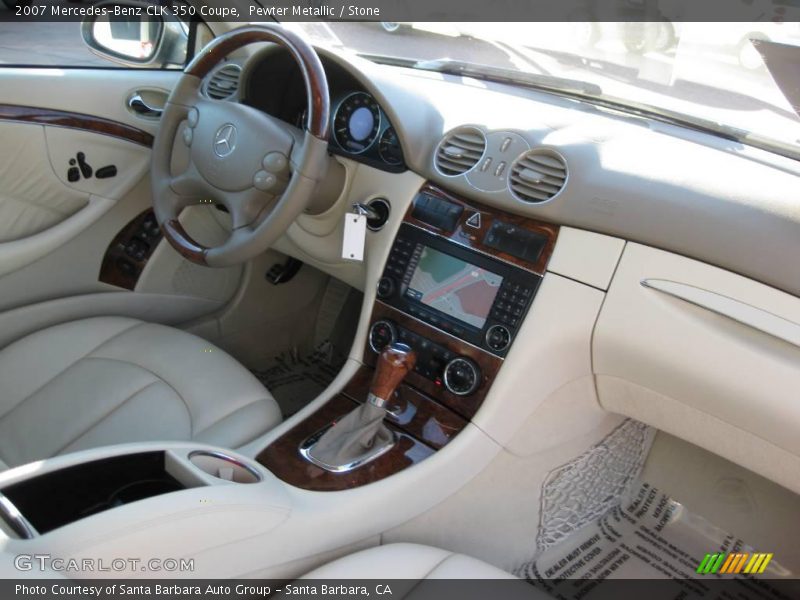 Pewter Metallic / Stone 2007 Mercedes-Benz CLK 350 Coupe