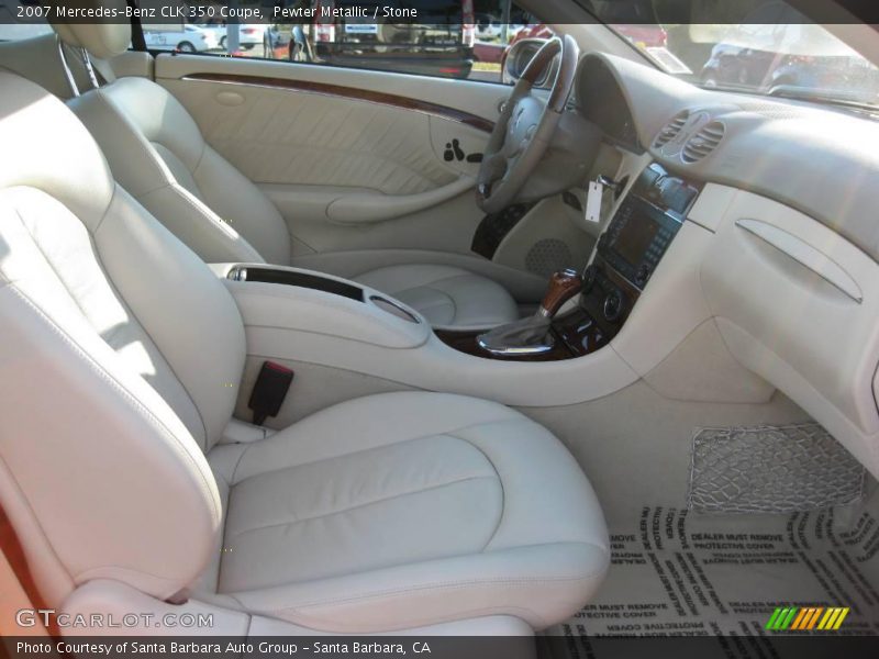 Pewter Metallic / Stone 2007 Mercedes-Benz CLK 350 Coupe