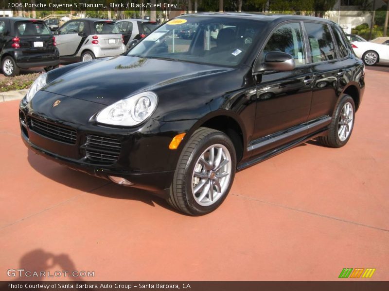 Black / Black/Steel Grey 2006 Porsche Cayenne S Titanium