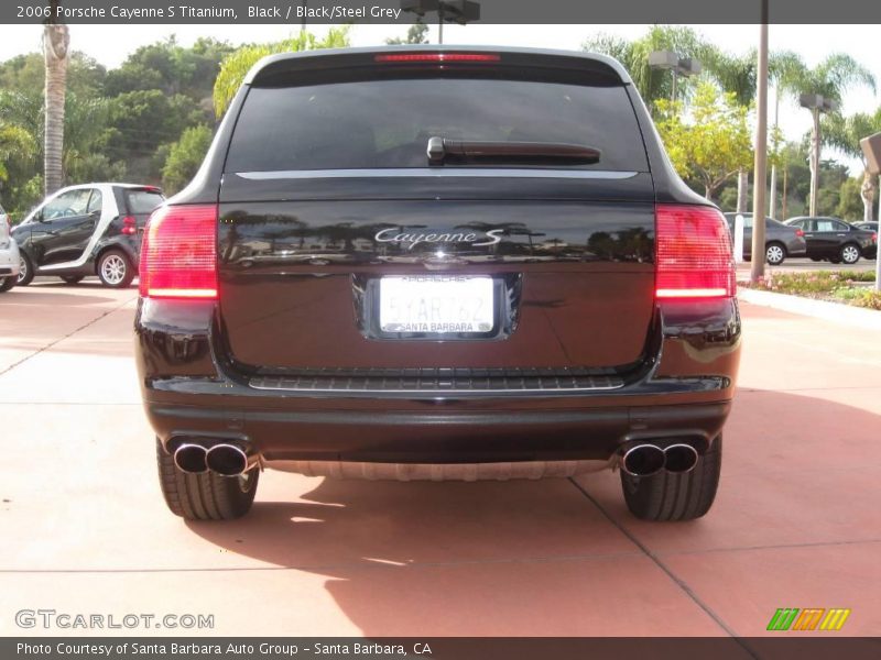 Black / Black/Steel Grey 2006 Porsche Cayenne S Titanium