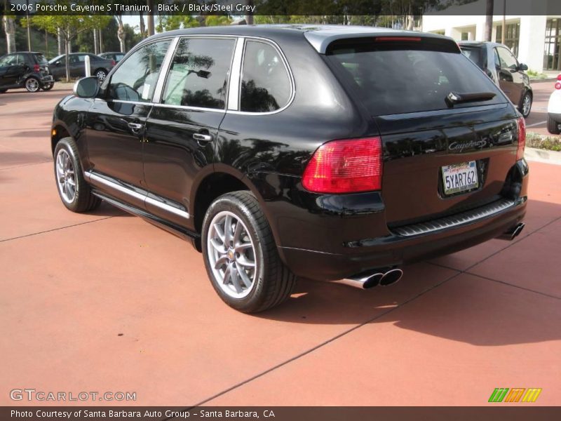 Black / Black/Steel Grey 2006 Porsche Cayenne S Titanium