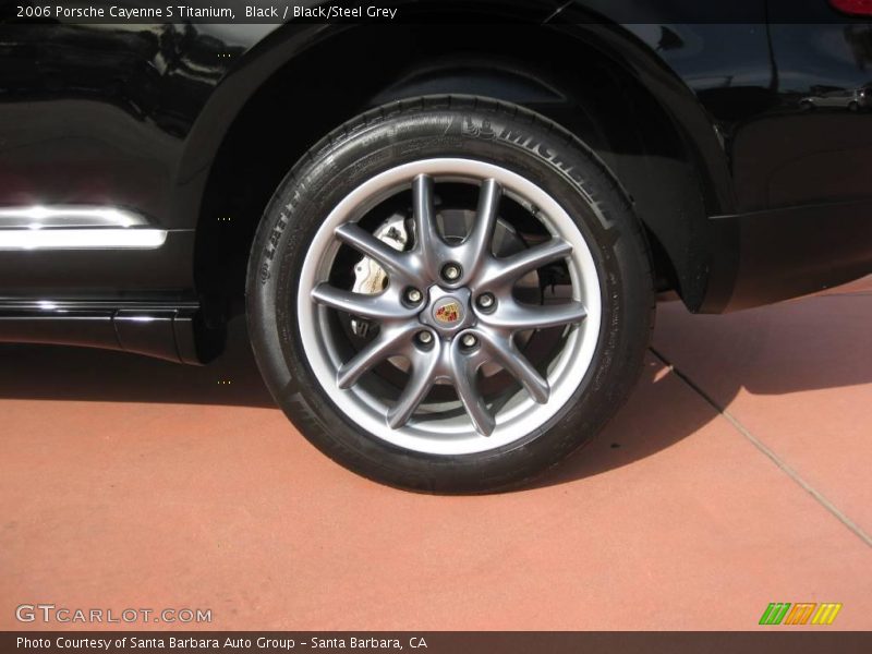 Black / Black/Steel Grey 2006 Porsche Cayenne S Titanium