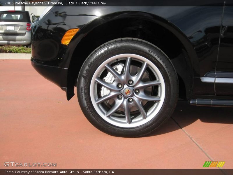 Black / Black/Steel Grey 2006 Porsche Cayenne S Titanium