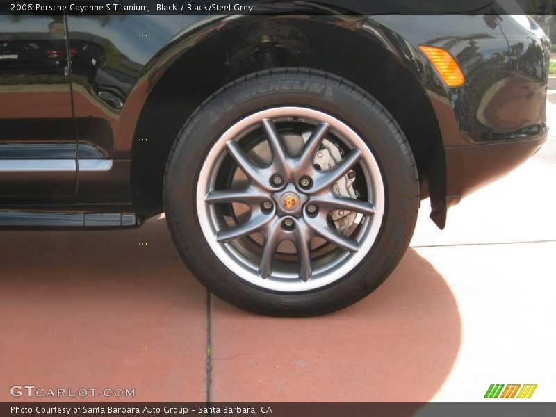 Black / Black/Steel Grey 2006 Porsche Cayenne S Titanium