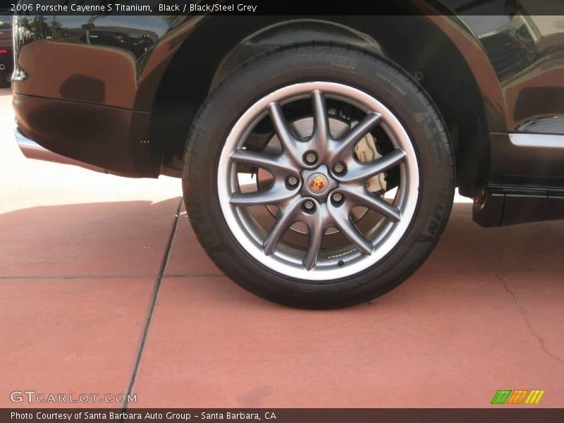 Black / Black/Steel Grey 2006 Porsche Cayenne S Titanium