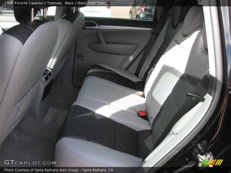 Black / Black/Steel Grey 2006 Porsche Cayenne S Titanium