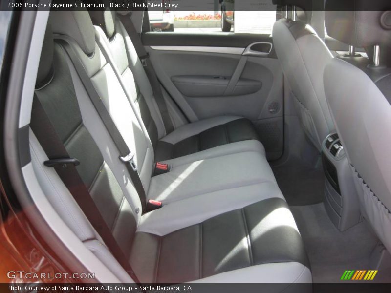 Black / Black/Steel Grey 2006 Porsche Cayenne S Titanium