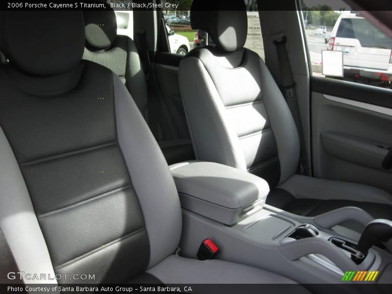 Black / Black/Steel Grey 2006 Porsche Cayenne S Titanium