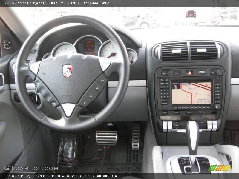 Black / Black/Steel Grey 2006 Porsche Cayenne S Titanium