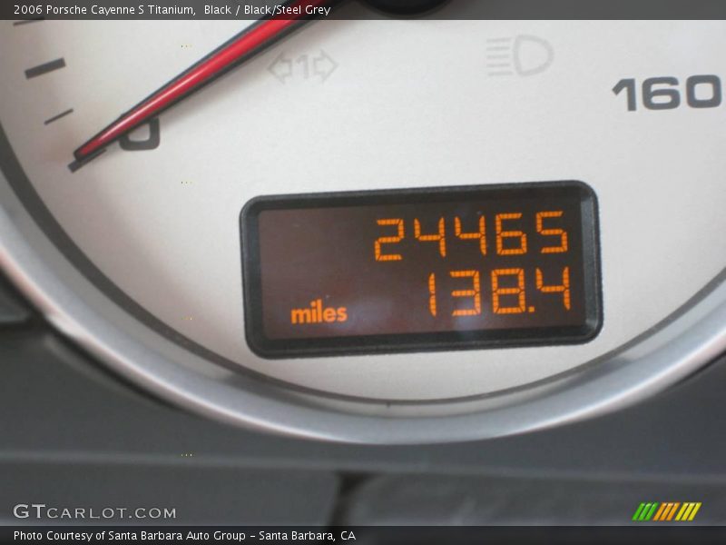 Black / Black/Steel Grey 2006 Porsche Cayenne S Titanium