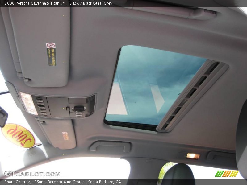 Black / Black/Steel Grey 2006 Porsche Cayenne S Titanium