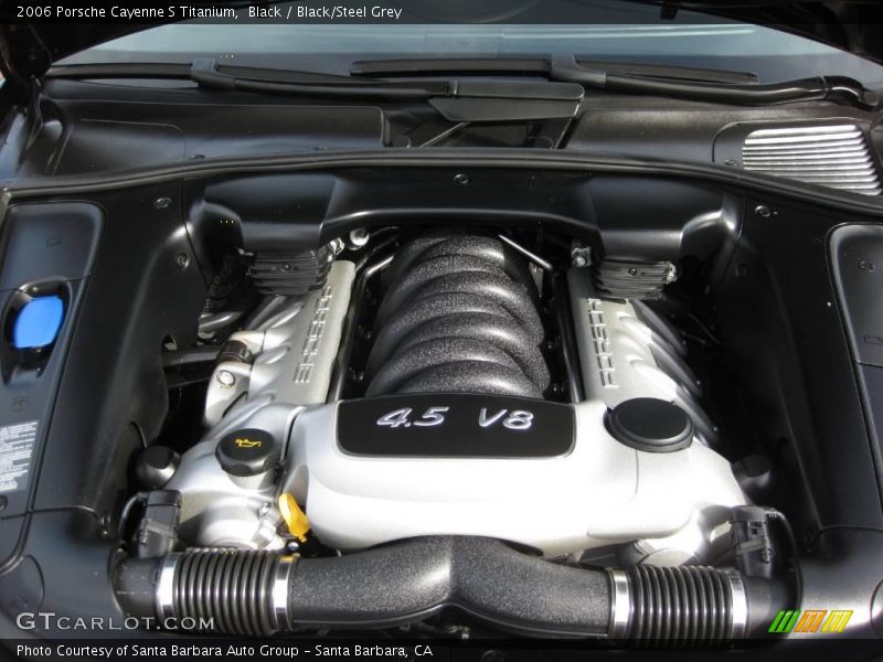 Black / Black/Steel Grey 2006 Porsche Cayenne S Titanium