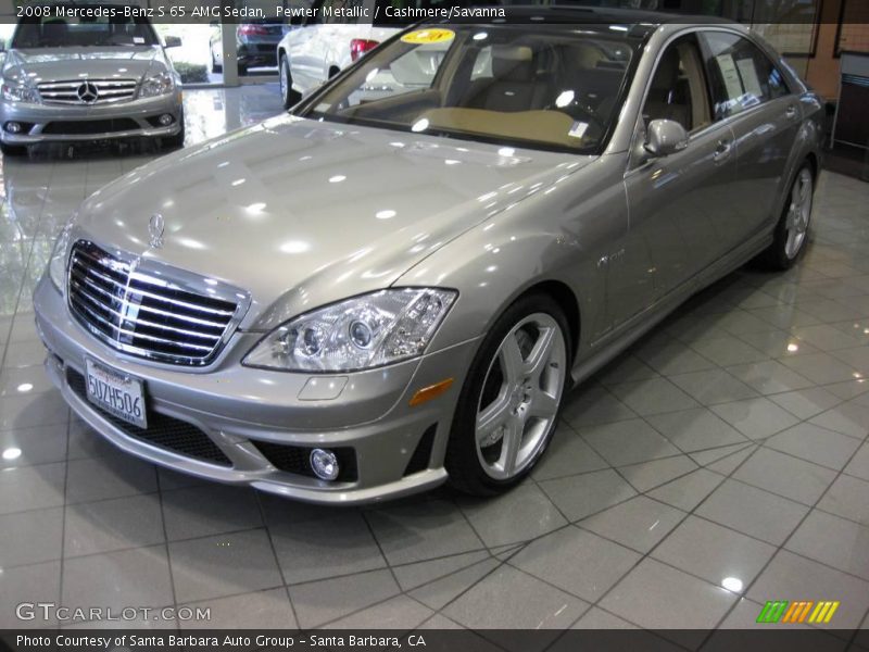 Pewter Metallic / Cashmere/Savanna 2008 Mercedes-Benz S 65 AMG Sedan