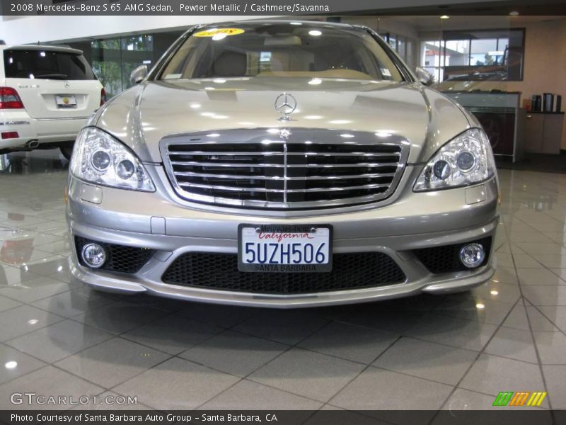 Pewter Metallic / Cashmere/Savanna 2008 Mercedes-Benz S 65 AMG Sedan