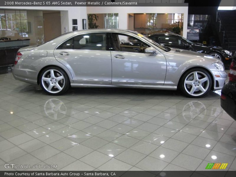 Pewter Metallic / Cashmere/Savanna 2008 Mercedes-Benz S 65 AMG Sedan