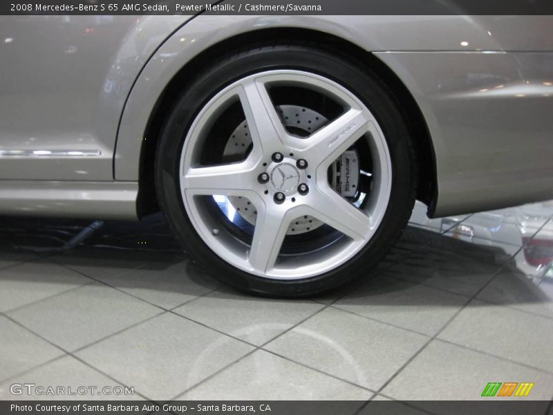 Pewter Metallic / Cashmere/Savanna 2008 Mercedes-Benz S 65 AMG Sedan