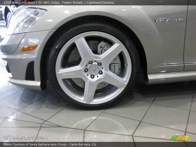 Pewter Metallic / Cashmere/Savanna 2008 Mercedes-Benz S 65 AMG Sedan