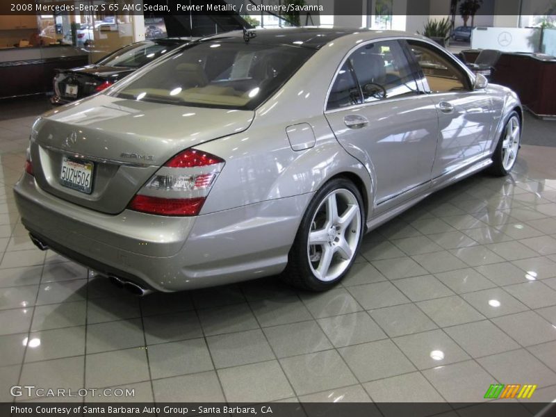 Pewter Metallic / Cashmere/Savanna 2008 Mercedes-Benz S 65 AMG Sedan