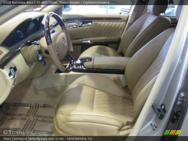 Pewter Metallic / Cashmere/Savanna 2008 Mercedes-Benz S 65 AMG Sedan