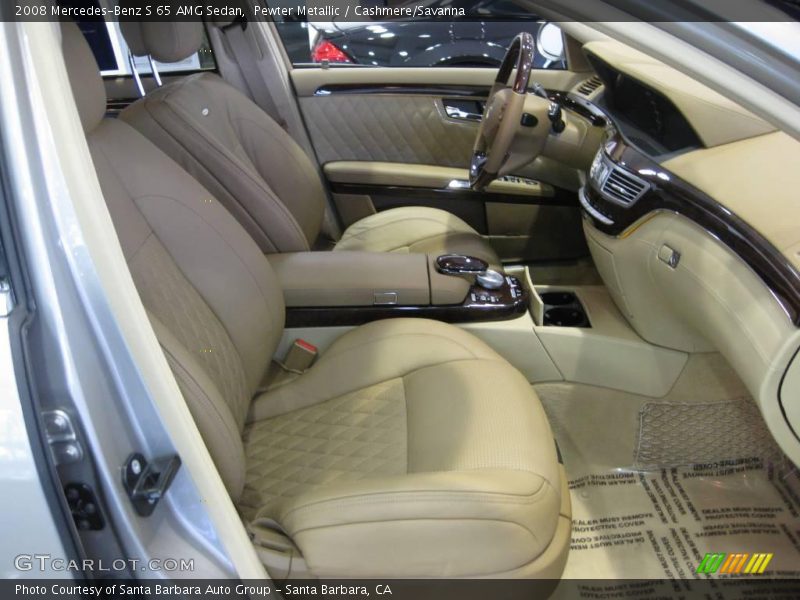 Pewter Metallic / Cashmere/Savanna 2008 Mercedes-Benz S 65 AMG Sedan