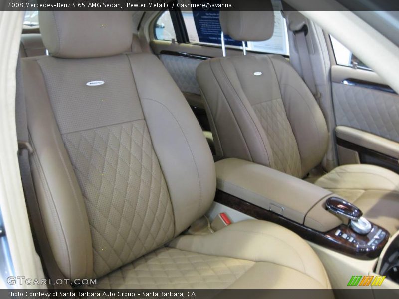 Pewter Metallic / Cashmere/Savanna 2008 Mercedes-Benz S 65 AMG Sedan
