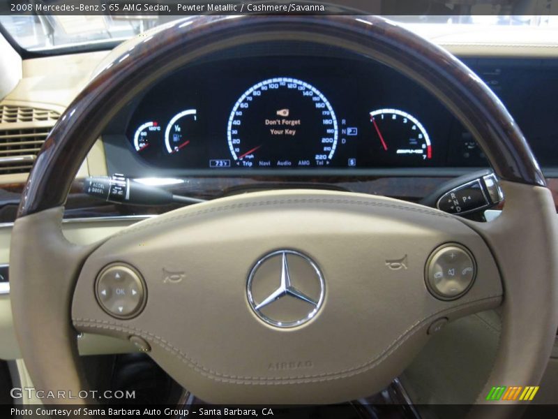 Pewter Metallic / Cashmere/Savanna 2008 Mercedes-Benz S 65 AMG Sedan