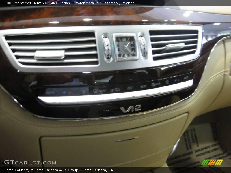 Pewter Metallic / Cashmere/Savanna 2008 Mercedes-Benz S 65 AMG Sedan