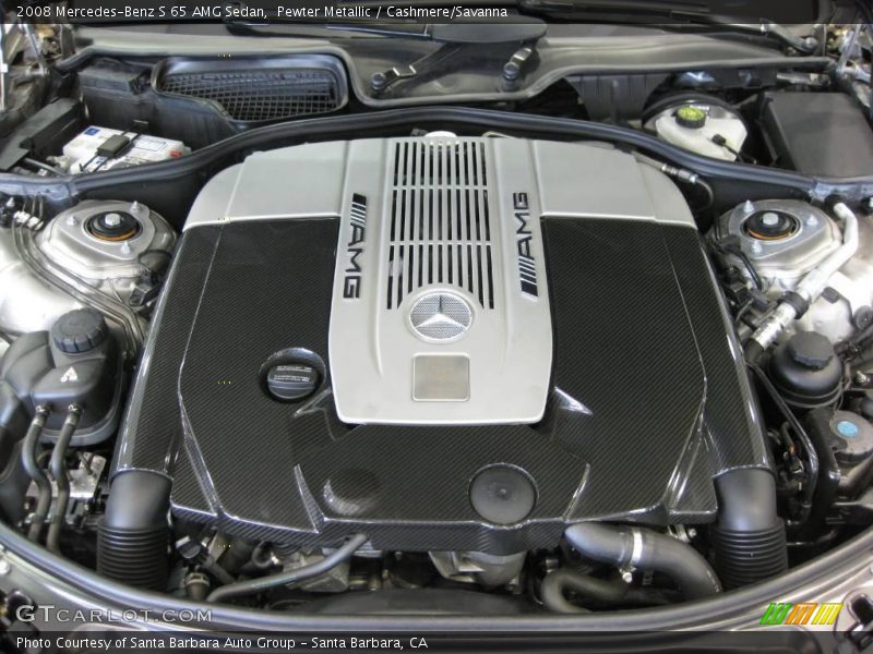 Pewter Metallic / Cashmere/Savanna 2008 Mercedes-Benz S 65 AMG Sedan