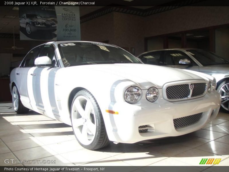 Porcelain / Champagne/Charcoal 2008 Jaguar XJ XJR