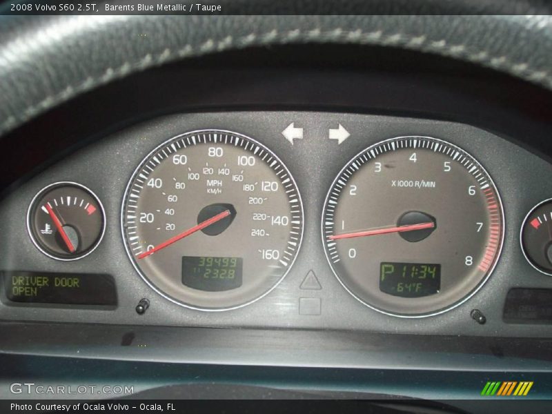 Barents Blue Metallic / Taupe 2008 Volvo S60 2.5T