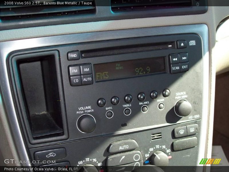 Barents Blue Metallic / Taupe 2008 Volvo S60 2.5T